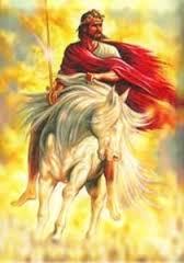 Christ returns on a white horse and every one will know who HE is..   